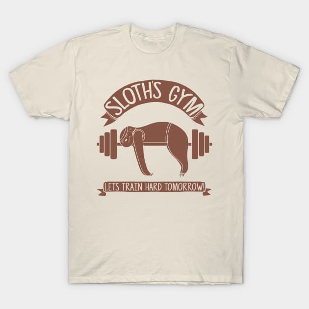 Sloths love Gym T-Shirt by crackdesign